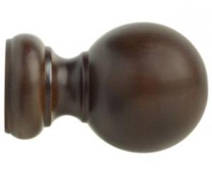 2" Wood Trends Ball Finial - 841 - Coffee